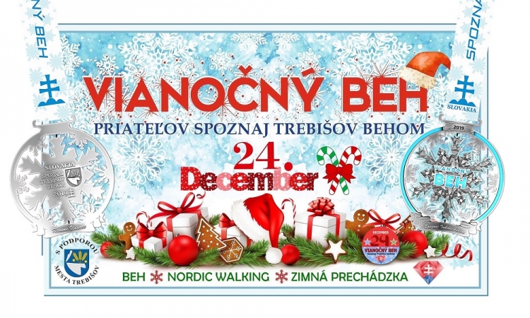 Vianočný beh Trebišov - Nordic Walking / 24.12.2019
